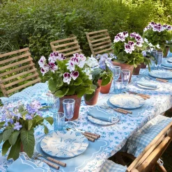 Seville Blue Gardenia Starter Plate (Set Of 4)|Mrs. Alice New