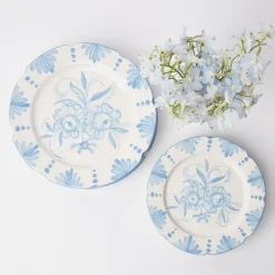 Seville Blue Gardenia Starter Plate (Set Of 4)|Mrs. Alice New