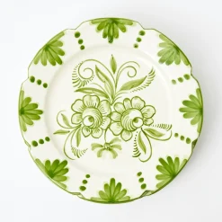 Seville Green Gardenia Dinner Plate|Mrs. Alice New