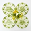 Seville Green Gardenia Starter Plates (Set Of 4)|Mrs. Alice New