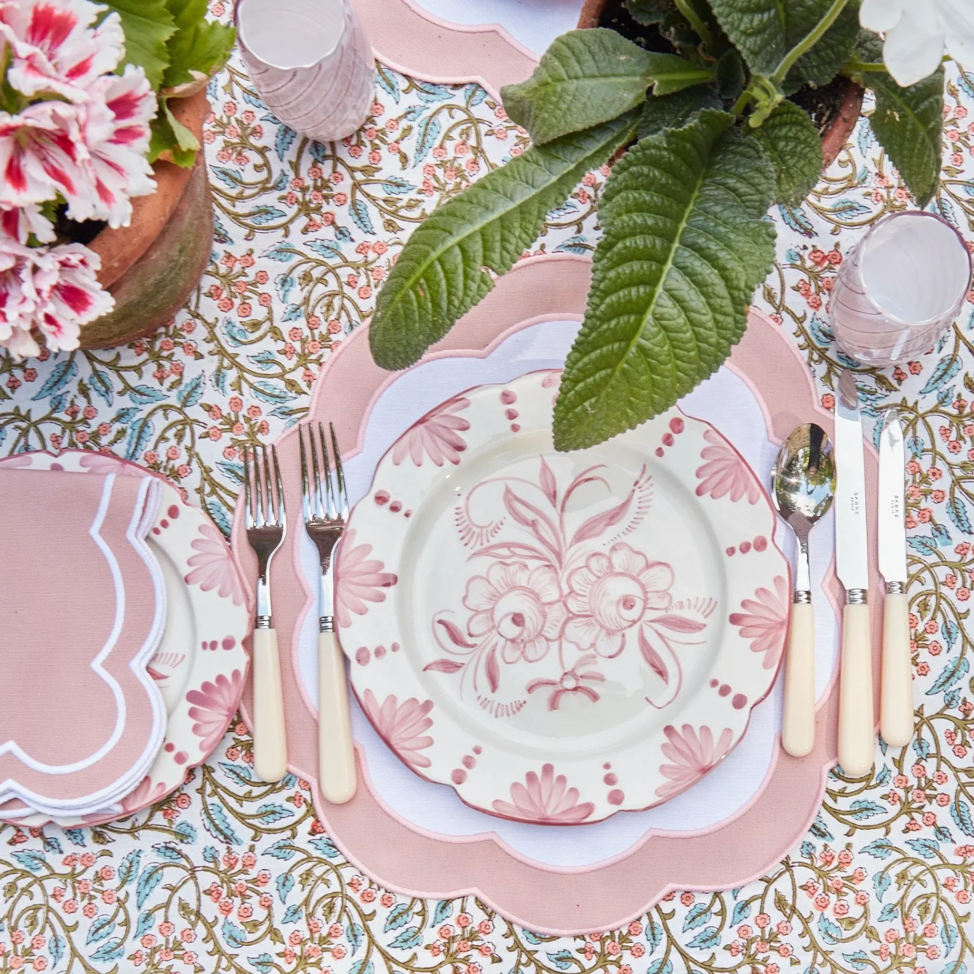 Seville Pink Gardenia Dinner Plate (Set Of 4)|Mrs. Alice Discount