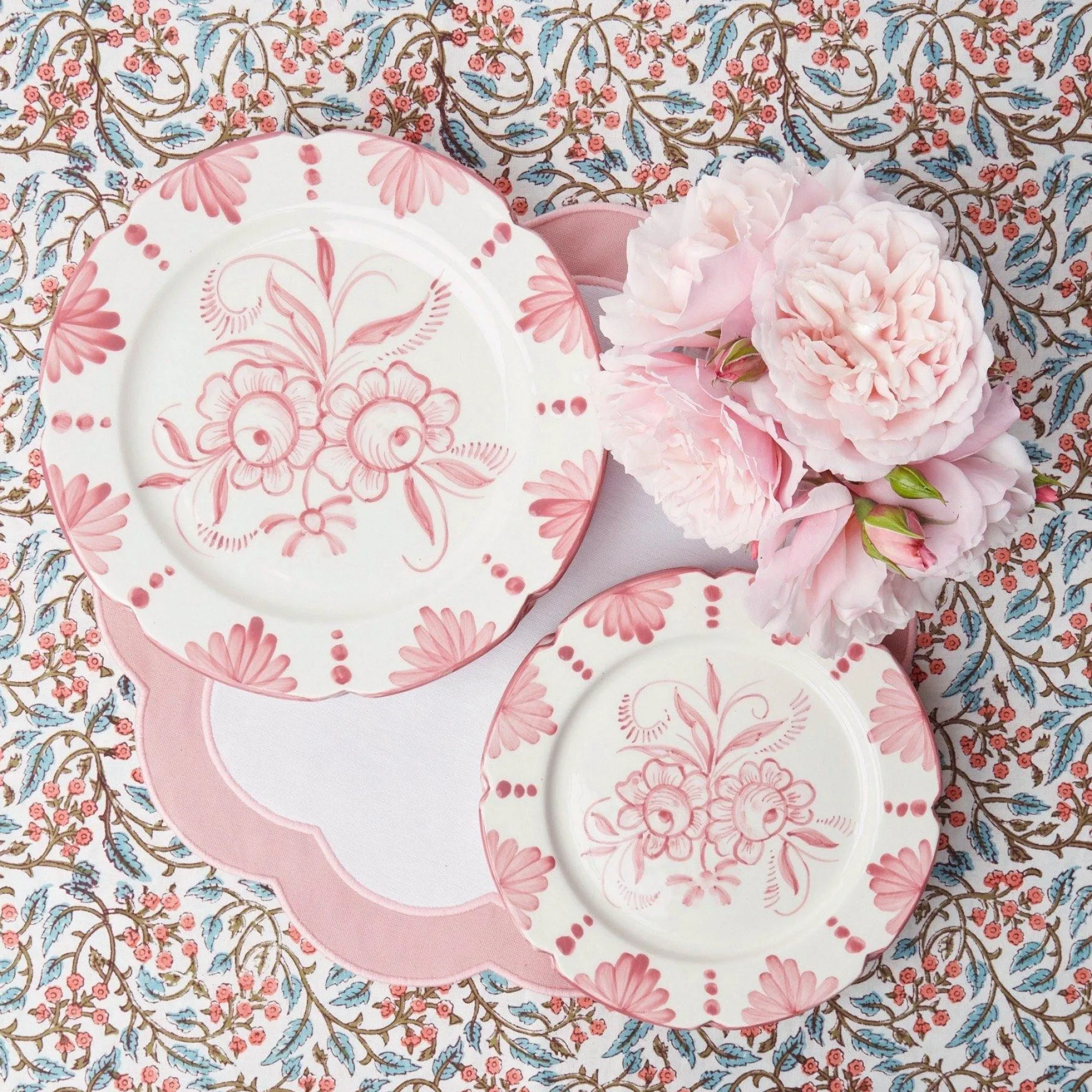 Seville Pink Gardenia Dinner Plate|Mrs. Alice Online
