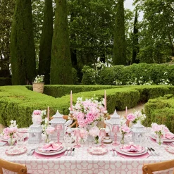 Seville Pink Gardenia Dinner & Starter Plates (Set Of 8)|Mrs. Alice Sale