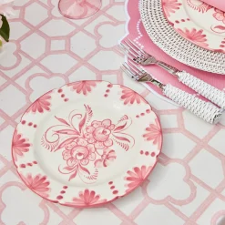 Seville Pink Gardenia Starter Plate (Set Of 4)|Mrs. Alice New
