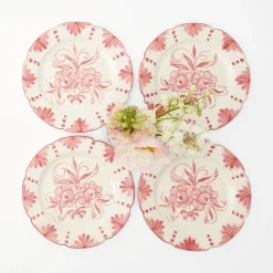 Seville Pink Gardenia Starter Plate (Set Of 4)|Mrs. Alice Hot