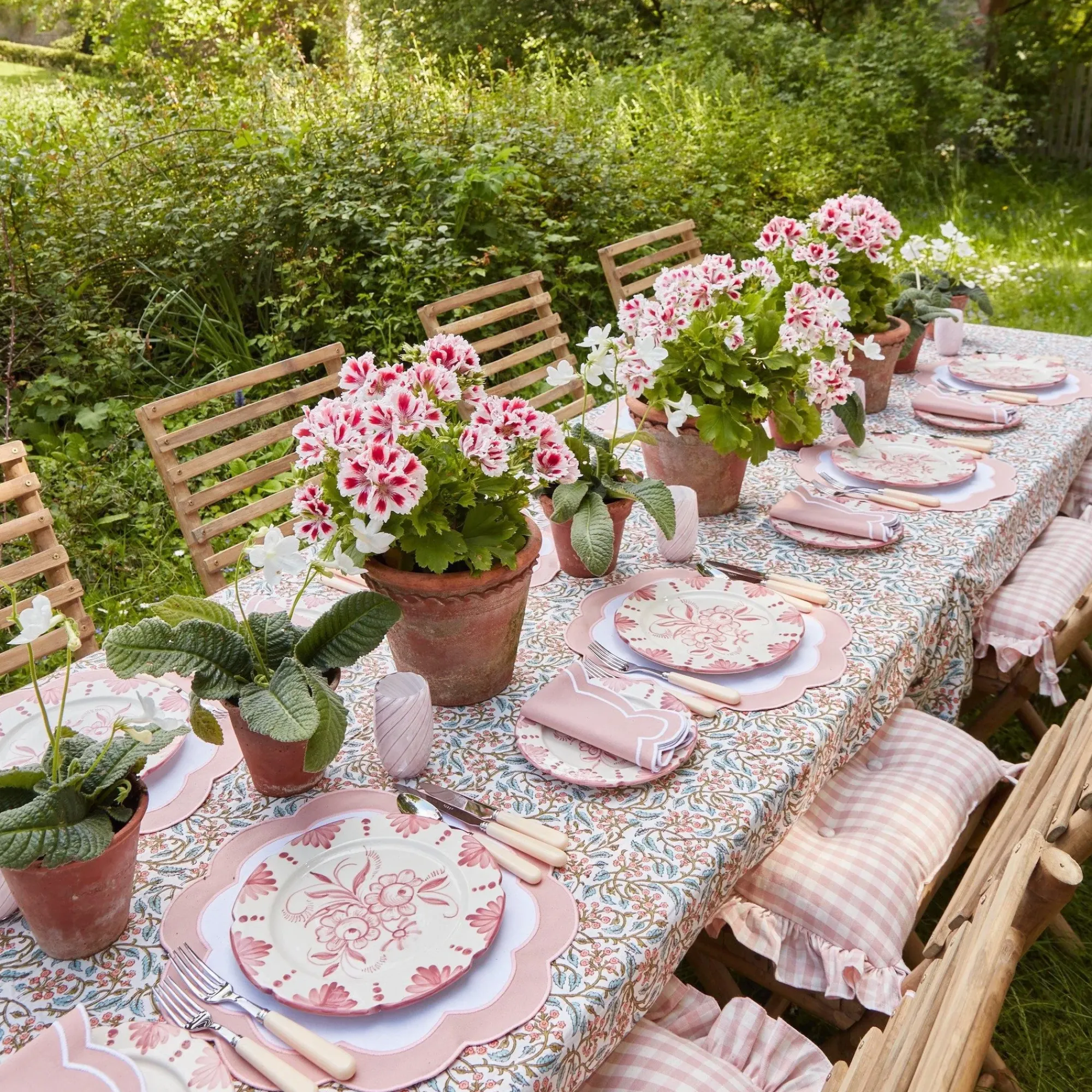 Seville Pink Gardenia Starter Plate (Set Of 4)|Mrs. Alice Hot