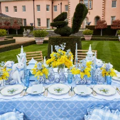 Sky Blue Linen Tulip Napkins (Set Of 4)|Mrs. Alice Hot