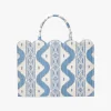 Small Tote Bag (Blue Ikat)|Mrs. Alice