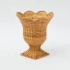 Small Natural Rattan Urn Vase|Mrs. Alice