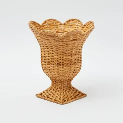 Small Natural Rattan Urn Vase|Mrs. Alice Discount