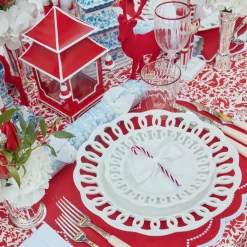 Snow White Velvet Napkin Bows (Set Of 4)|Mrs. Alice New