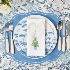 Snow White Velvet Napkin Bows (Set Of 4)|Mrs. Alice New