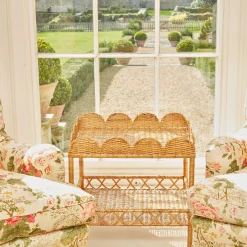 Sophia Rattan Side Table|Mrs. Alice Clearance