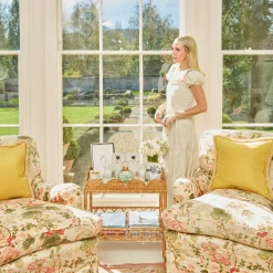 Sophia Rattan Side Table|Mrs. Alice Discount