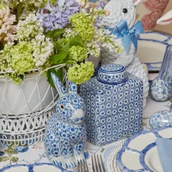 Square Floral Print Ginger Jar|Mrs. Alice New