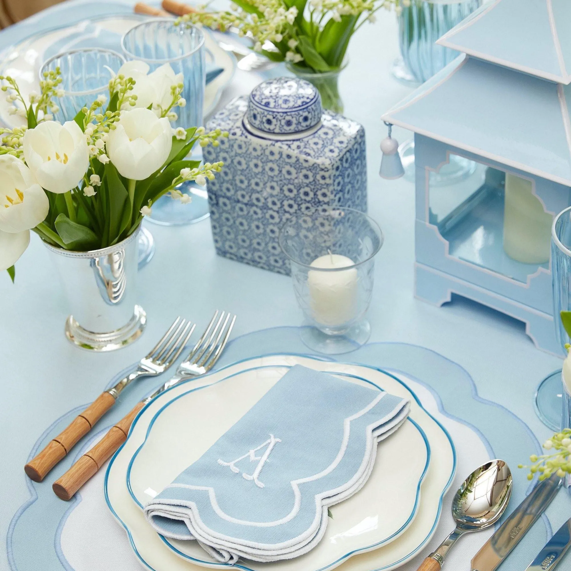 Square Floral Print Ginger Jar|Mrs. Alice New