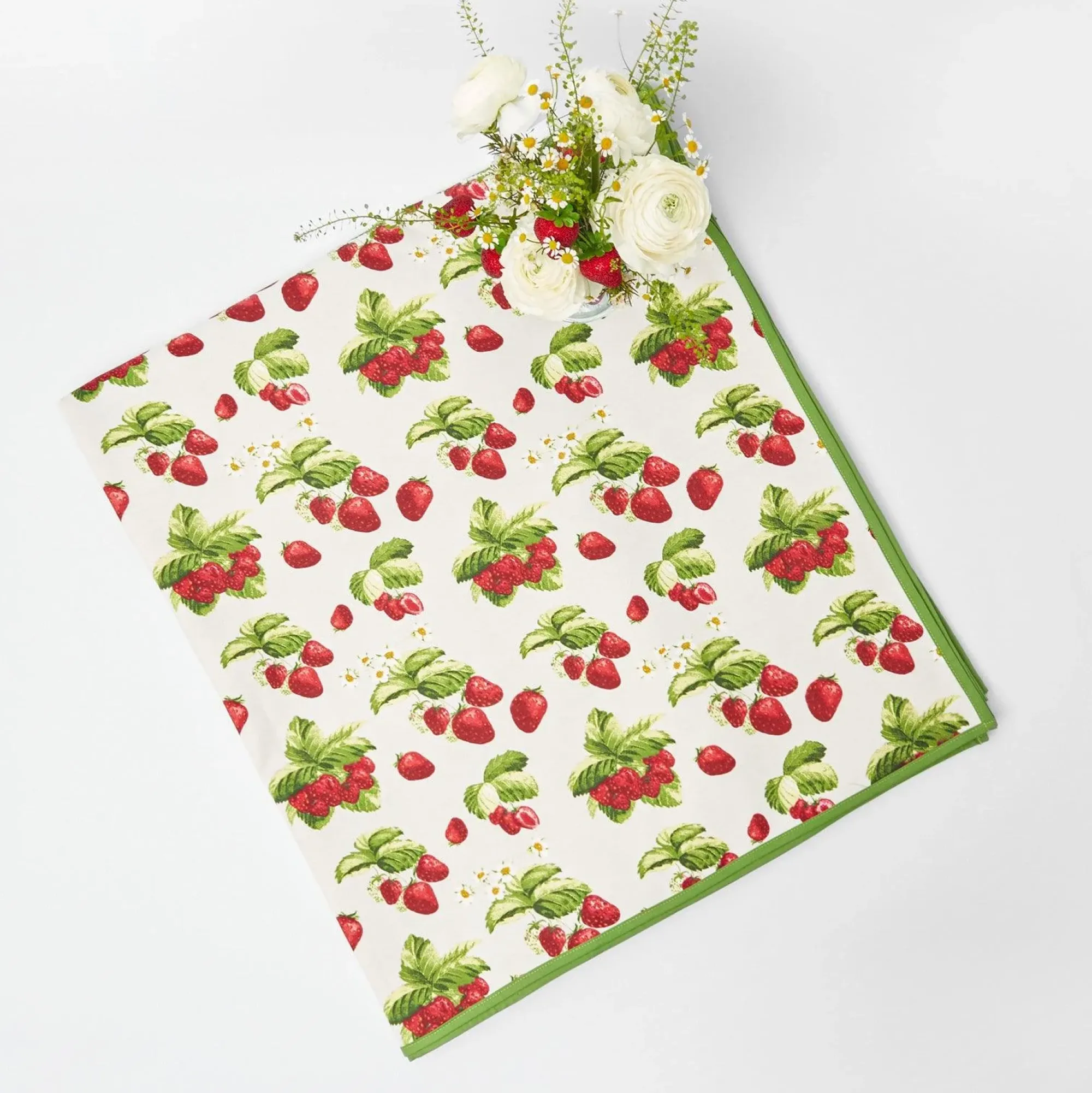 Strawberry Tablecloth|Mrs. Alice Clearance