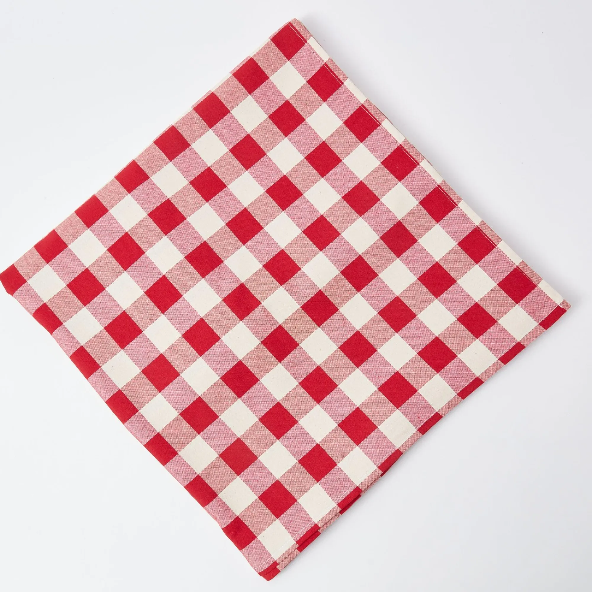 Swiss Red Gingham Tablecloth|Mrs. Alice New