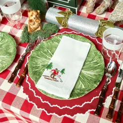 Swiss Red Gingham Tablecloth|Mrs. Alice New