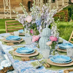 Sylvie Green Embroidered Placemats (Set Of 4)|Mrs. Alice Outlet