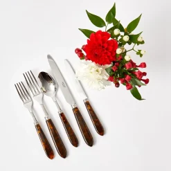 Tortoiseshell Cutlery (5 Piece)|Mrs. Alice Discount