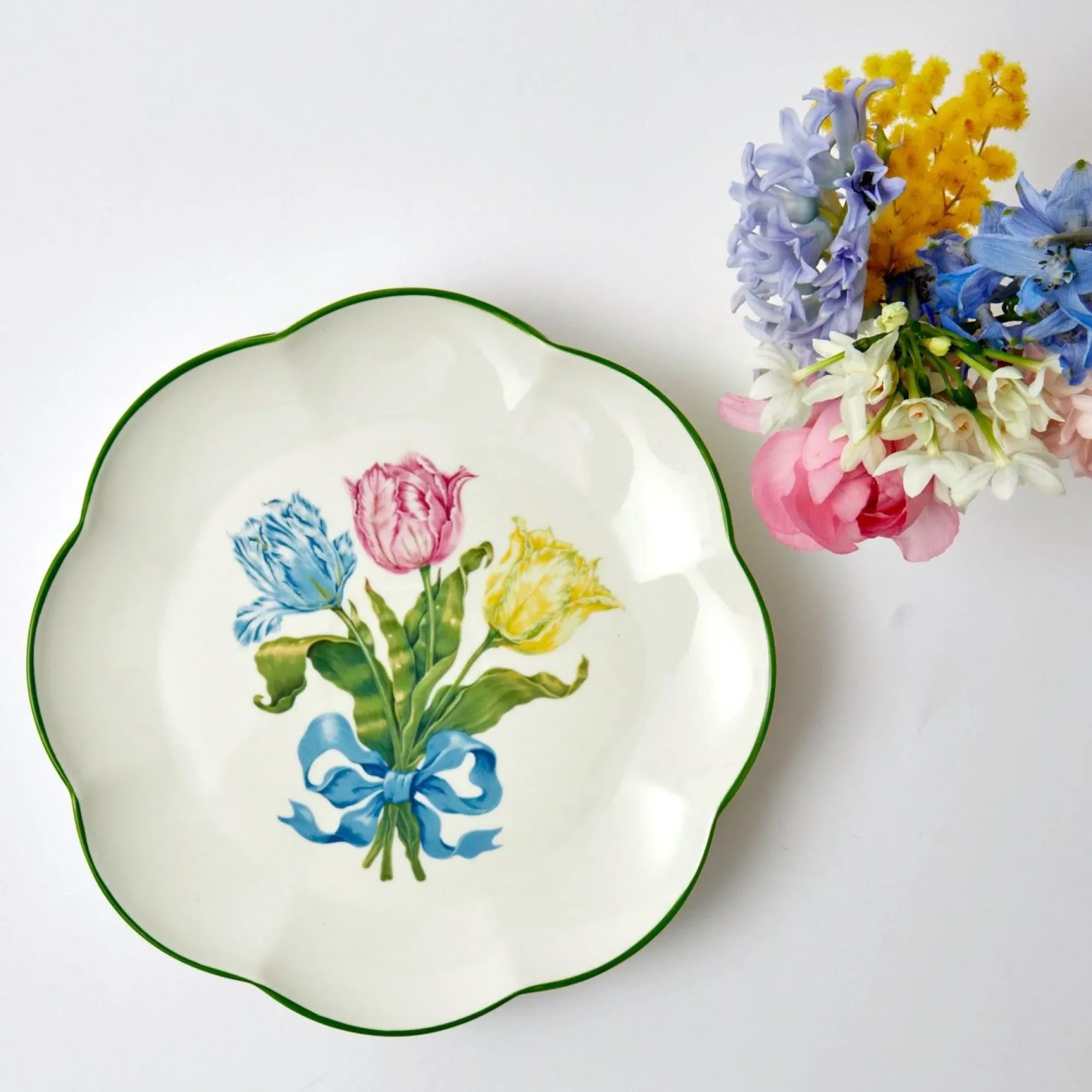 Tulip Dinner Plate|Mrs. Alice Outlet