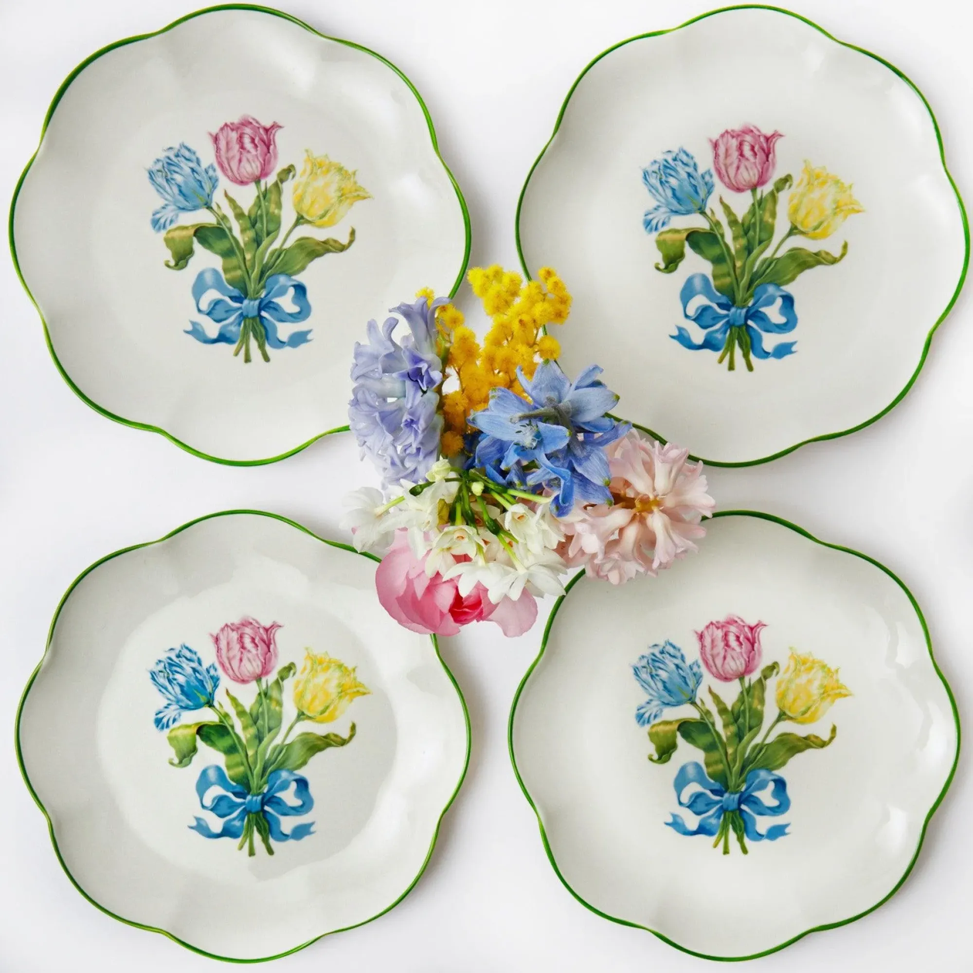 Tulip Starter Plate (Set Of 4)|Mrs. Alice Clearance
