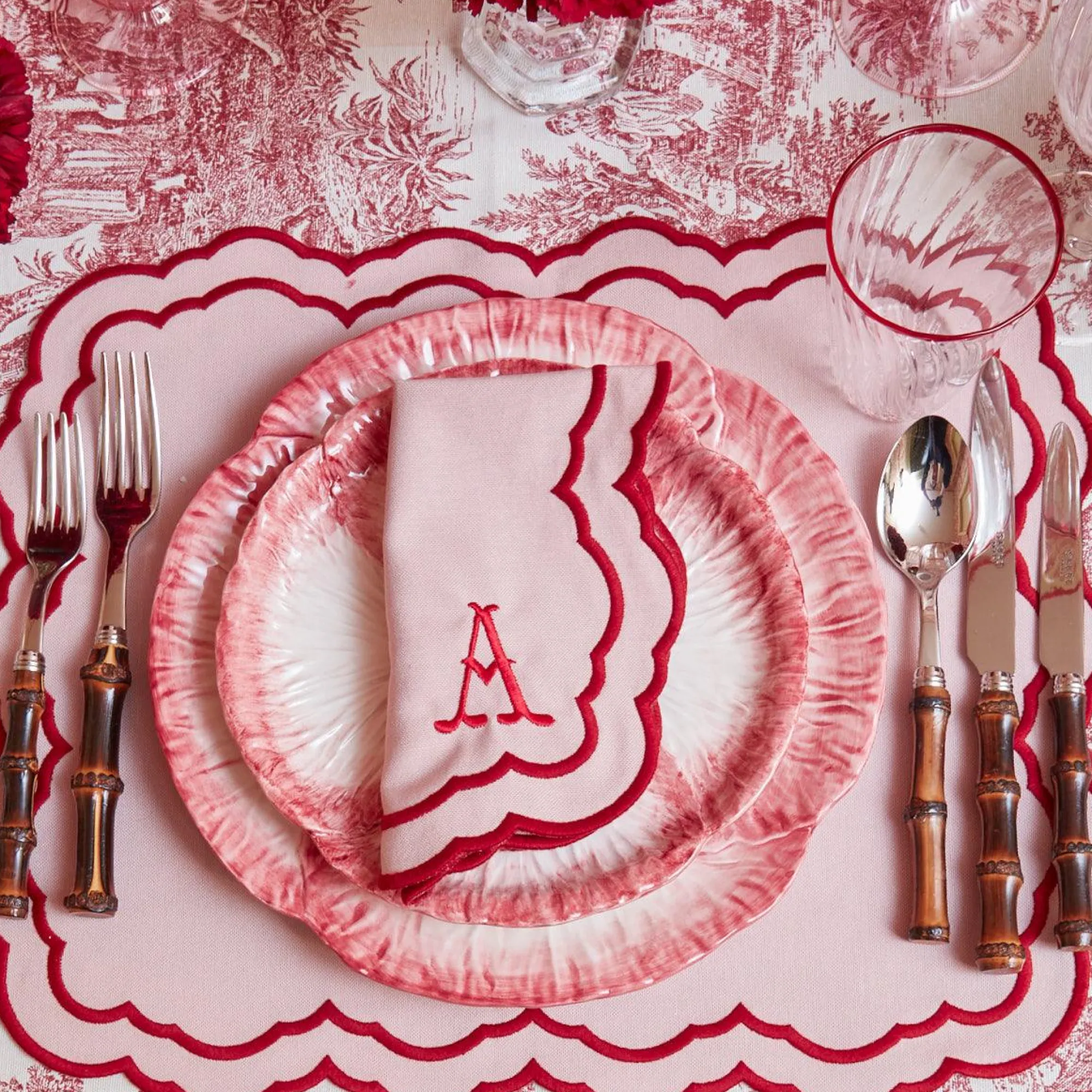 Valerie Pink Placemats (Set Of 4)|Mrs. Alice Sale