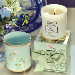 Velvet Oak Tole Candle Pot|Mrs. Alice Best