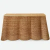 Vivienne Rattan Scalloped Console Table|Mrs. Alice Outlet