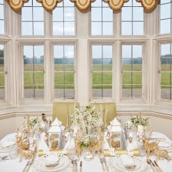 White & Gold Pagoda Lantern|Mrs. Alice