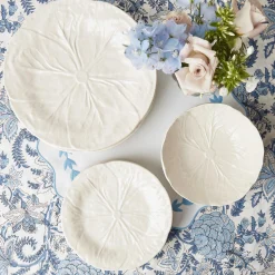 White Lettuce Dinner Plate|Mrs. Alice
