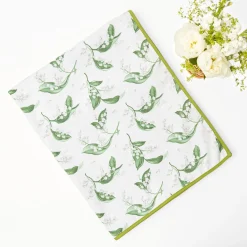 White Lily Of The Valley Tablecloth|Mrs. Alice Clearance