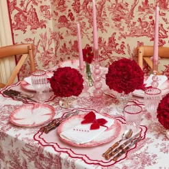 White Linen Xoxo Napkins (Set Of 4)|Mrs. Alice Discount