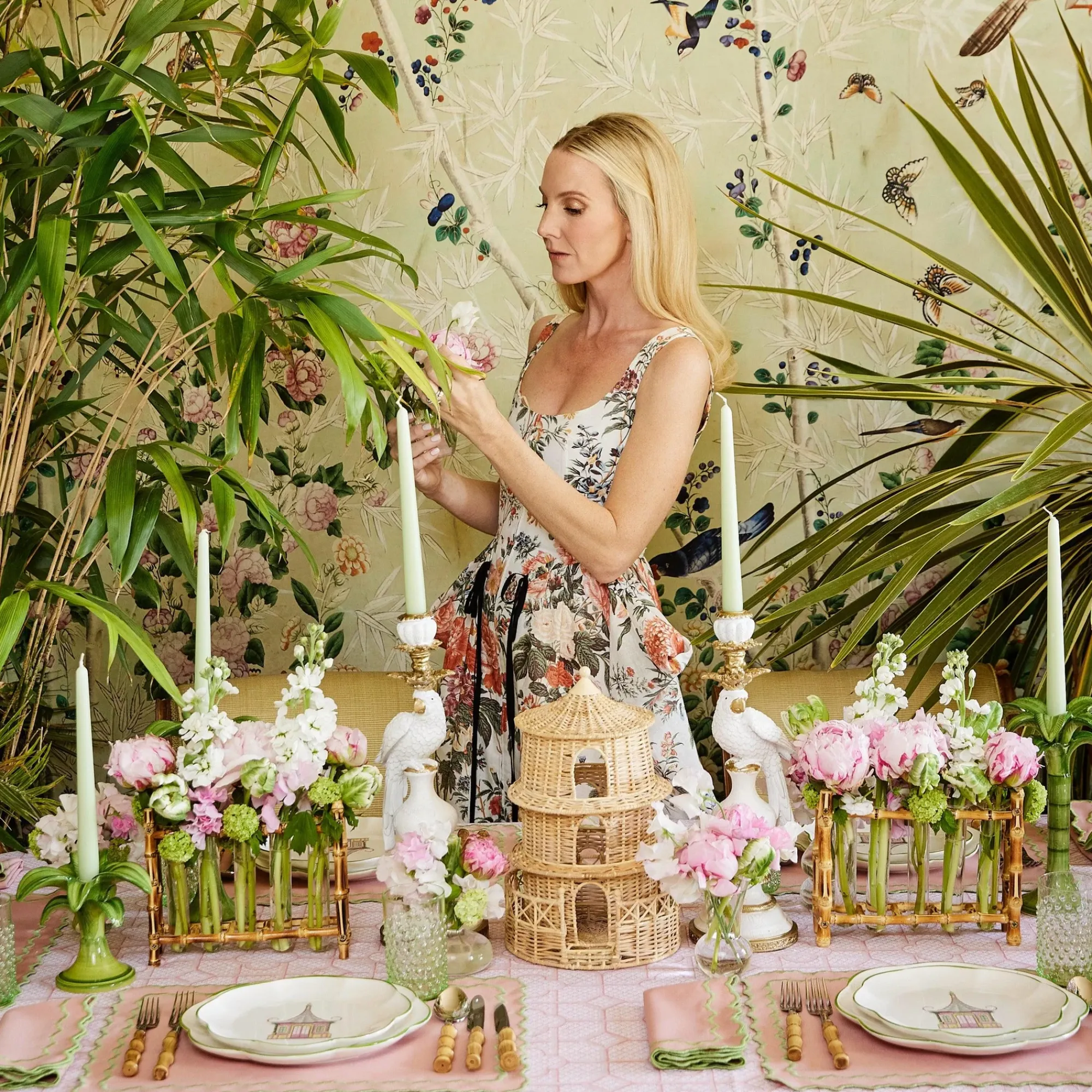 White Parrot Candle Holder (Pair)|Mrs. Alice Sale