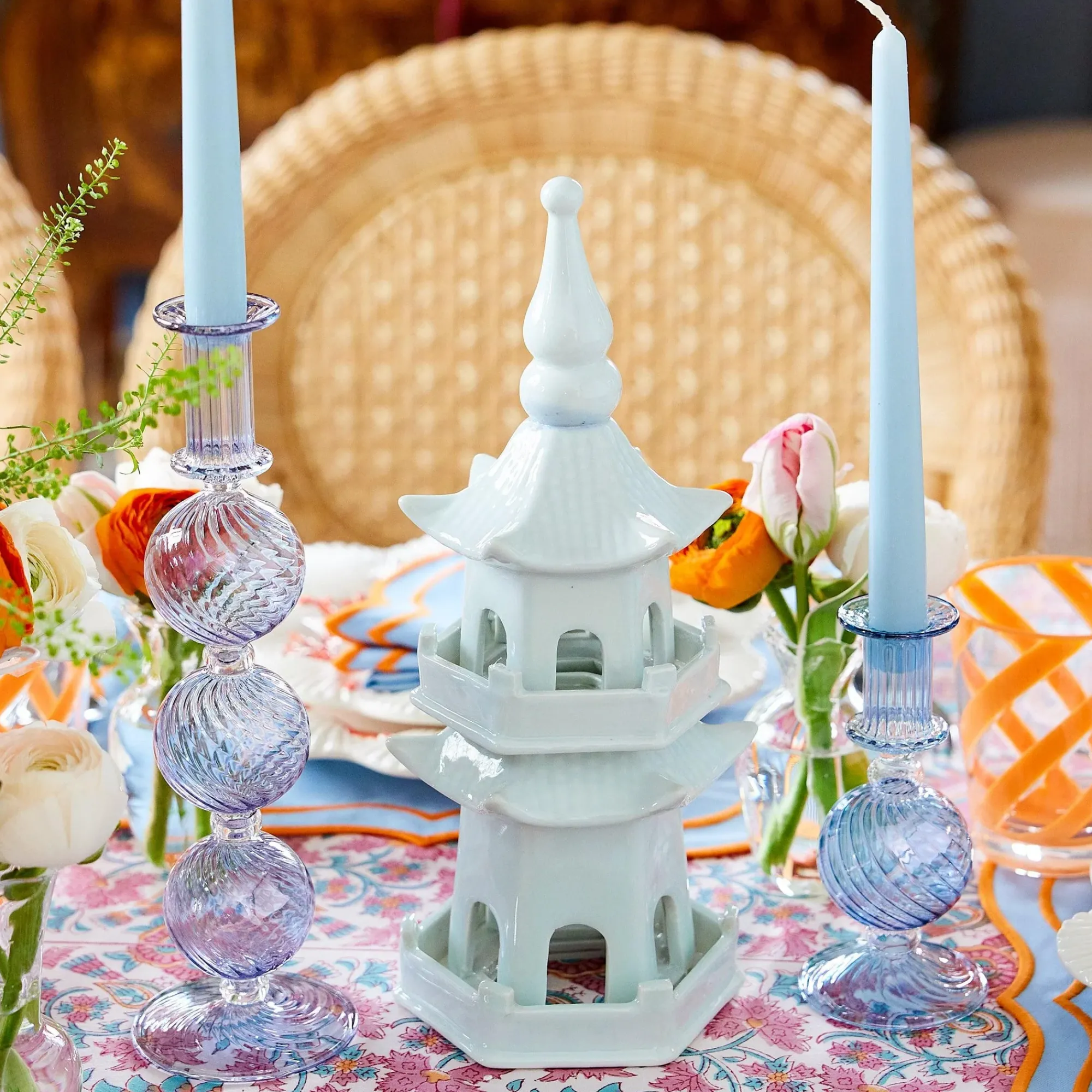 White Porcelain Pagoda|Mrs. Alice