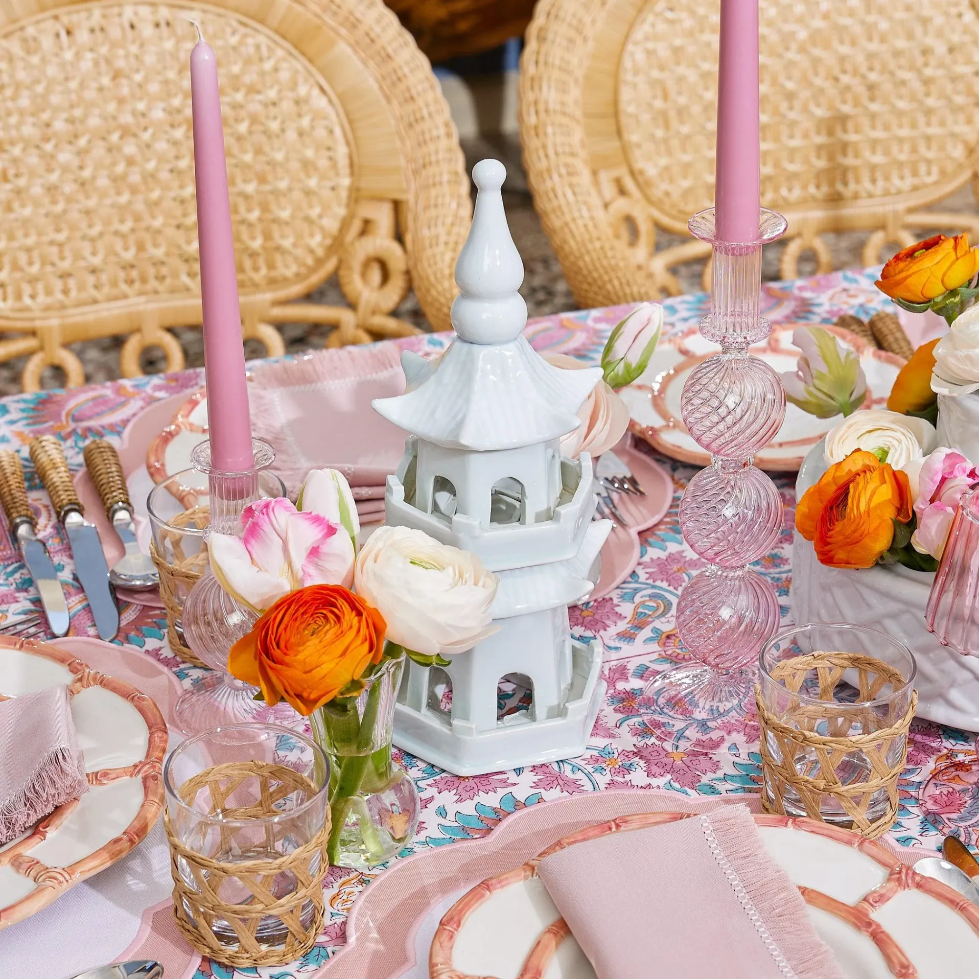 White Porcelain Pagoda|Mrs. Alice