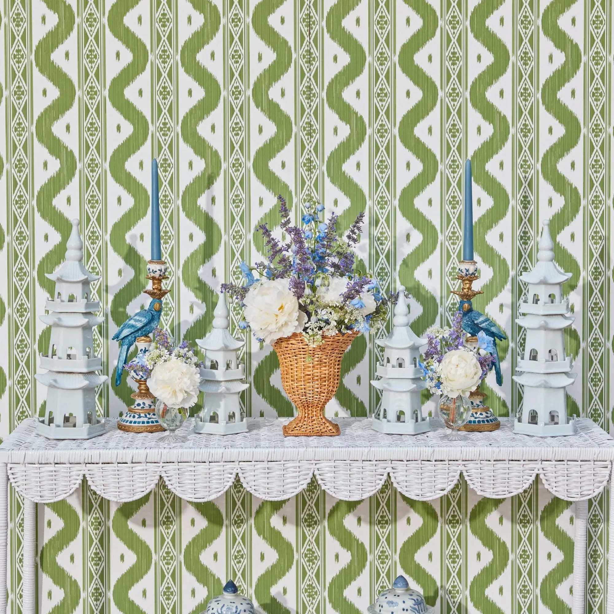 White Porcelain Pagoda|Mrs. Alice