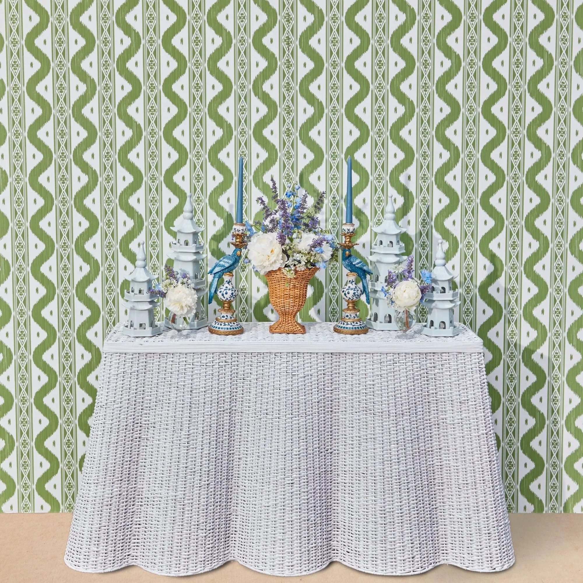 White Porcelain Pagoda|Mrs. Alice