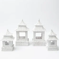 White Rattan Decoration Set|Mrs. Alice Hot
