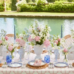 White Rattan Pagoda & Urn Vase Set|Mrs. Alice Online