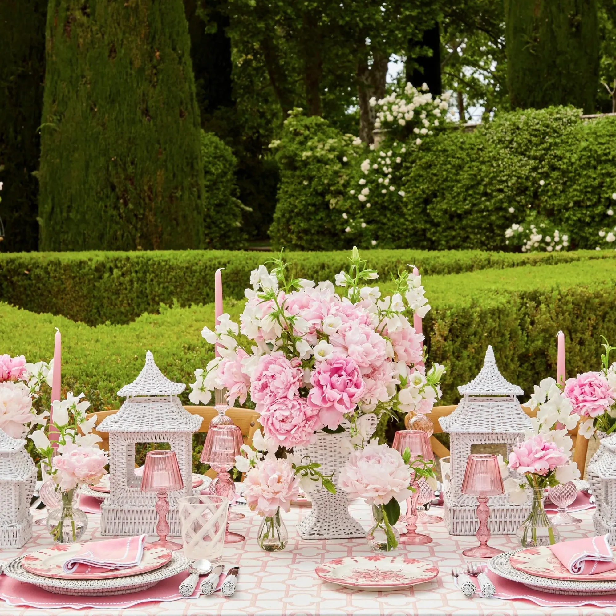 White Rattan Pagoda Lantern|Mrs. Alice