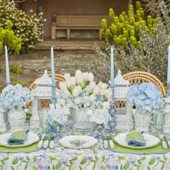 White Rattan Pagoda Lantern Set|Mrs. Alice Clearance