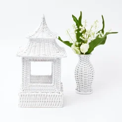 White Rattan Pagoda Lantern|Mrs. Alice