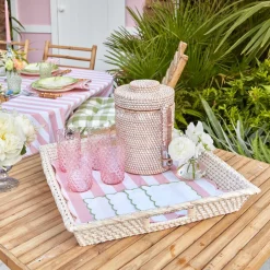 White Rattan Tray|Mrs. Alice Discount
