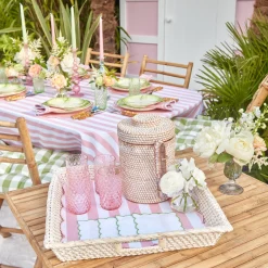 White Rattan Tray|Mrs. Alice Discount