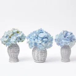 White Rattan Vase (Set Of 3)|Mrs. Alice Outlet