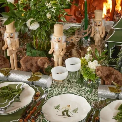 White Ribbon Water & Wine Glassware Set|Mrs. Alice New