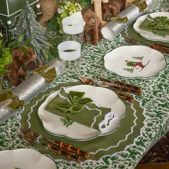 White Ribbon Water & Wine Glassware Set|Mrs. Alice New