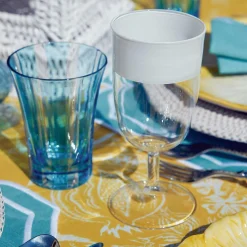 White Ribbon Wine Glasses (Set Of 4)|Mrs. Alice